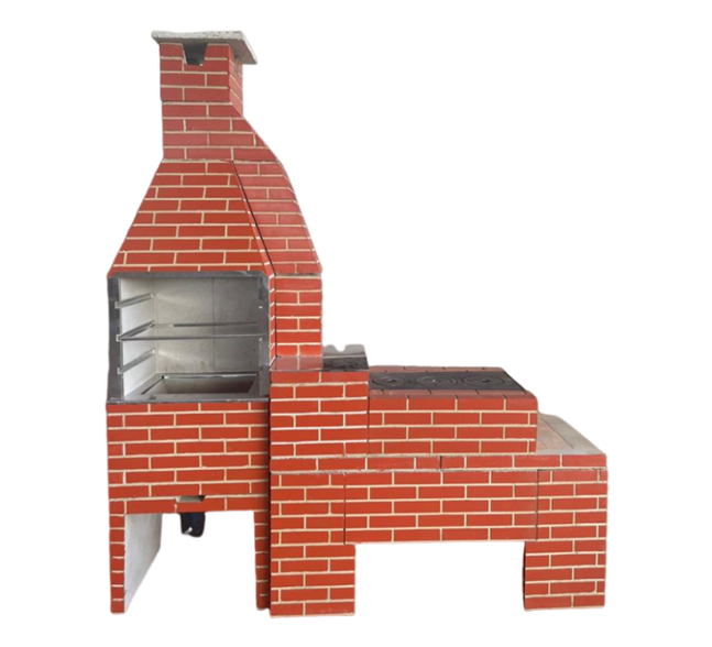 fogao a lenha e churrasqueira tijolinho