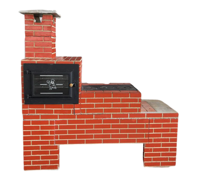 forno e fogao a lenha tijolinho