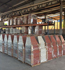 Estoque de churrasqueira tijolinho